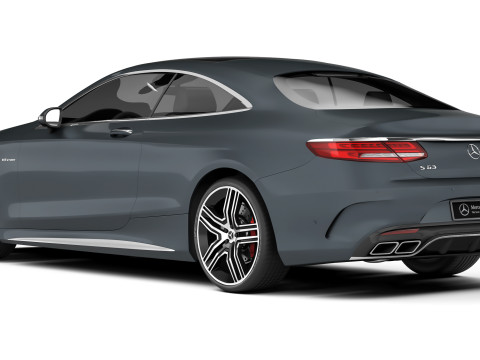 Mercedes-Benz S63 AMG Coup&eacute; 2015 3D Modell
