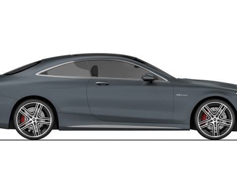 Mercedes-Benz S63 AMG Coup&eacute; 2015 3D Modell