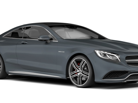 Mercedes-Benz S63 AMG Coup&eacute; 2015 3D Modell