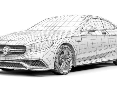Mercedes-Benz S63 AMG Coup&eacute; 2015 3D Modell