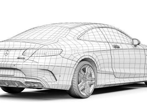 Mercedes-Benz S63 AMG Coupe 2015 3D Model