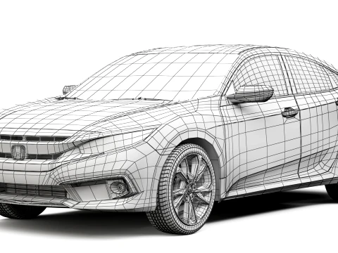 Honda Civic Sedan 2019 3D Model