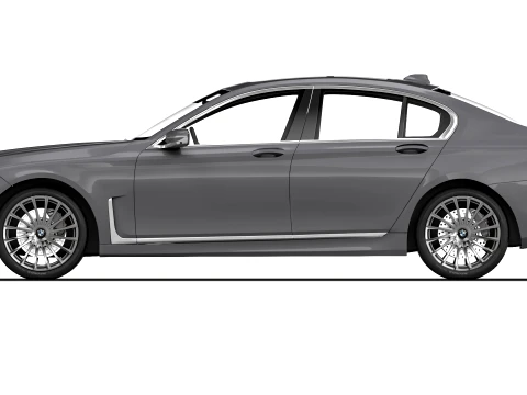 Carro sed&atilde; s&eacute;rie 7 G12 2020 Modelo 3D