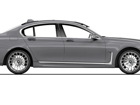 Carro sed&atilde; s&eacute;rie 7 G12 2020 Modelo 3D