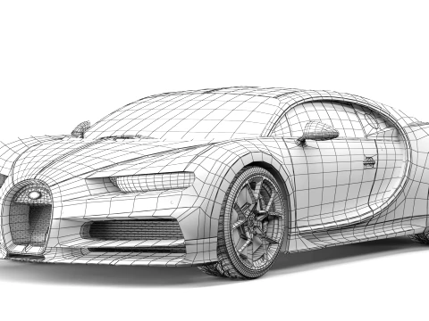 Bugatti Chiron Sport 2019 3D Model