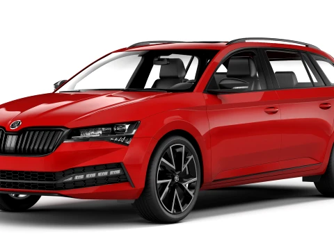Skoda Superb Combi 2020 Modello 3D