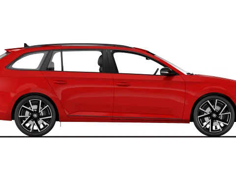 Skoda Superb Combi 2020 3D Model