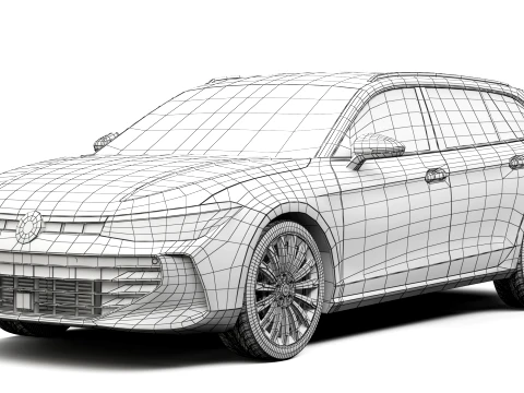 Volkswagen Passat Variant 2024 3D Model
