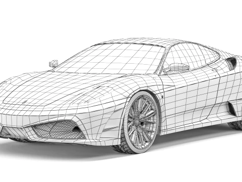 Ferrari 430 Scuderia 2008 3D Model