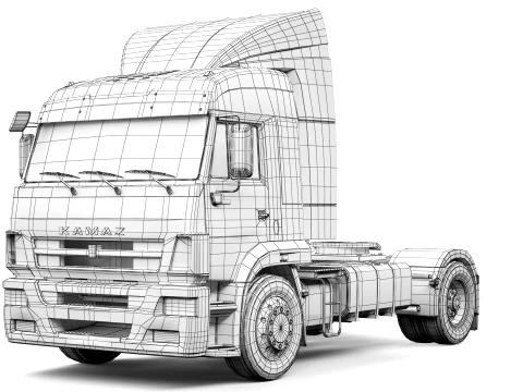 Kamaz 5460 2009 3D Model