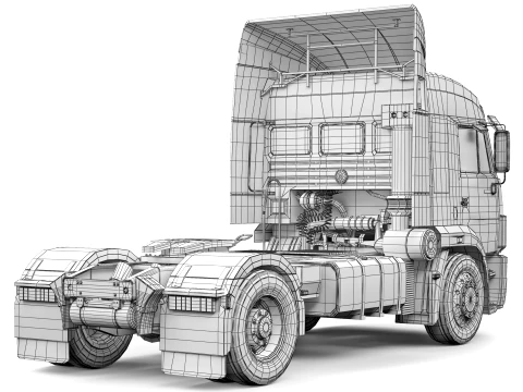 Kamaz 5460 2009 3D Model