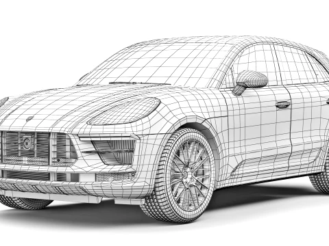 Porsche Macan Turbo 2019 3D Model