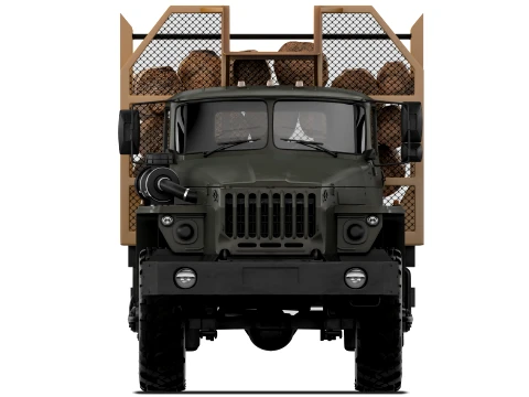 Ural 4320 timber 2015 3D Model