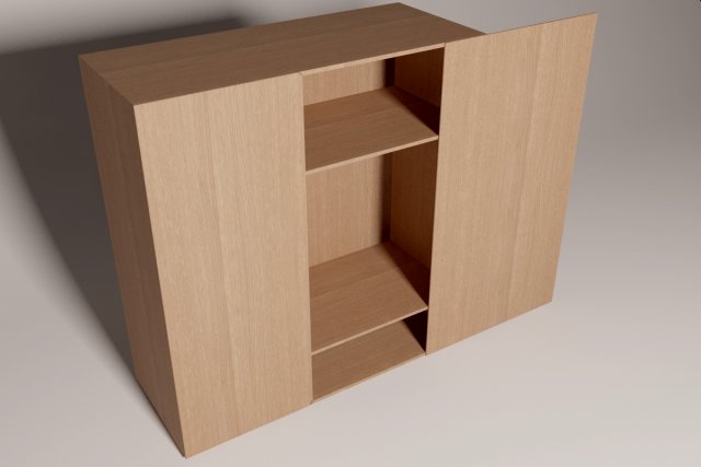 cupboard 3D Model .c4d .max .obj .3ds .fbx .stl .blend 