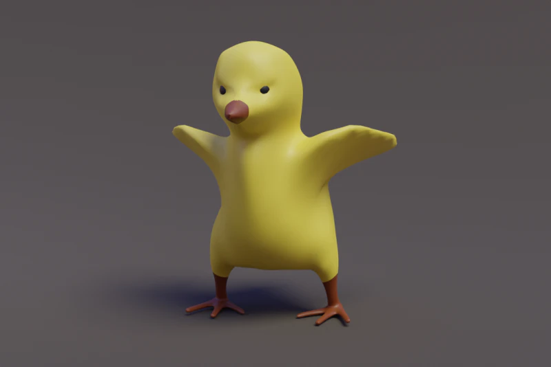 Estatueta de frango Modelo 3D .c4d .max .obj .3ds .fbx .stl .blend 