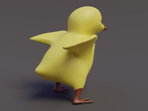Estatueta de frango Modelo 3D