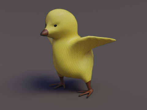 Chicken figurine 3D Model
