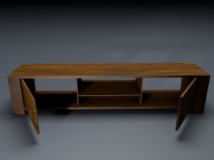 low poly sideboard 3D 모델