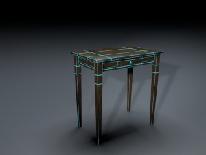 old table Modelo 3D