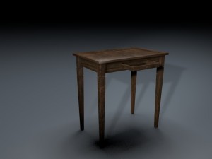 old table Modelo 3D