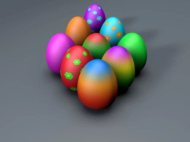 easter egg 3D Model .c4d .max .obj .3ds .fbx .stl .blend