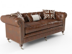 sofa dialma brown 3D Model