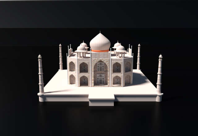 tajmahal 3Dモデル .c4d .max .obj .3ds .fbx .stl .blend 