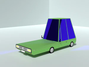 3d cartoon car 3D Model