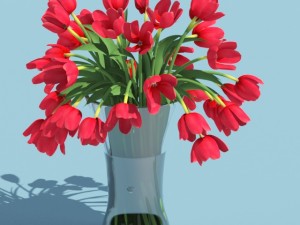 tulips 3Dモデル