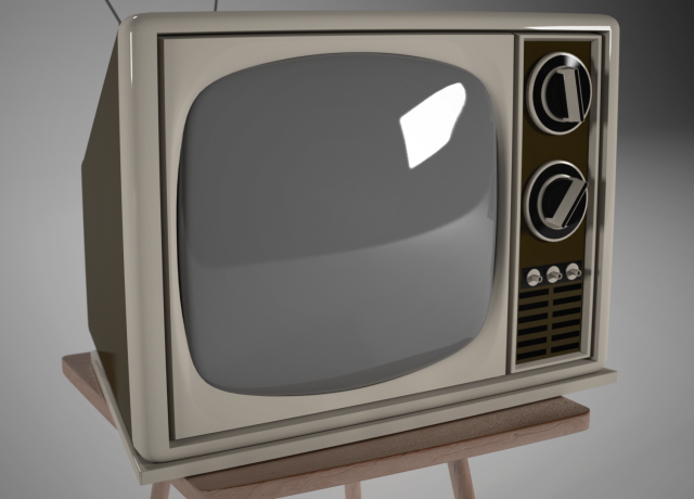 vintage television Model 3D .c4d .max .obj .3ds .fbx .stl .blend 