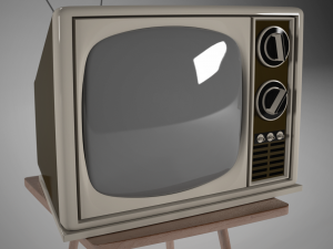 vintage television Modelo 3D