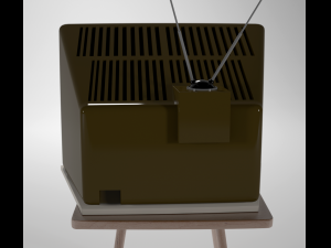 vintage television Model 3D