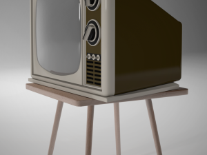 vintage television Model 3D