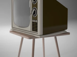vintage television 3D Model