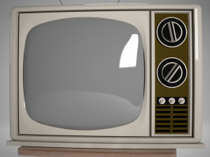 vintage television Model 3D