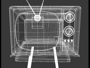 vintage television 3D Model
