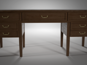 antique writing desk 3D Model
