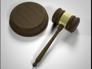judges gavel Model 3D