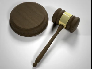 judges gavel 3D Model