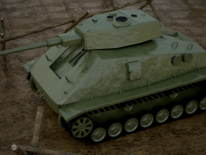old tank Model 3D