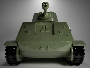 old tank 3D Модель