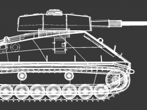 old tank 3D Модель