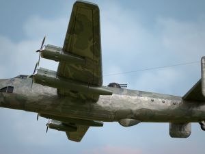 handley page halifax mk iii bomber 3D 模型