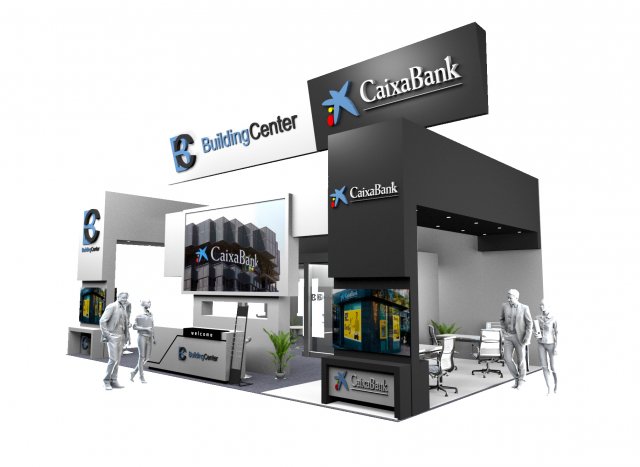 exhibition stand 13x8 3D Model .c4d .max .obj .3ds .fbx .stl .blend 