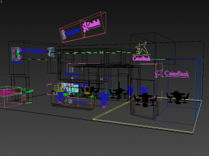 exhibition stand 13x8 3D Model