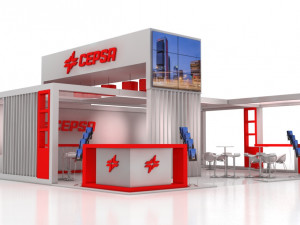 exhibition stand 3D Model