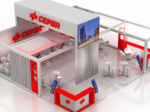 exhibition stand 3D Model