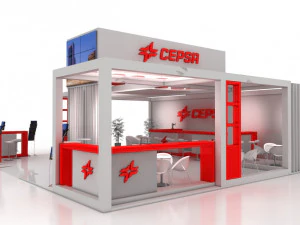 exhibition stand 3D Model