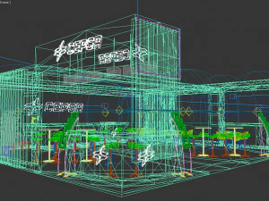 exhibition stand 3D Model