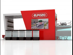 exhibition stand 20x20 3D Model